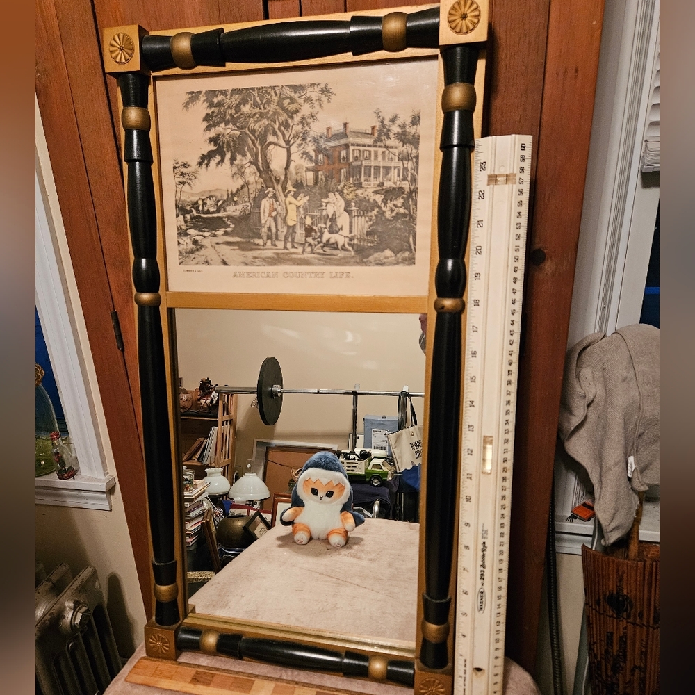Vintage Currier & Ives Mirror - Picture 2 of 11